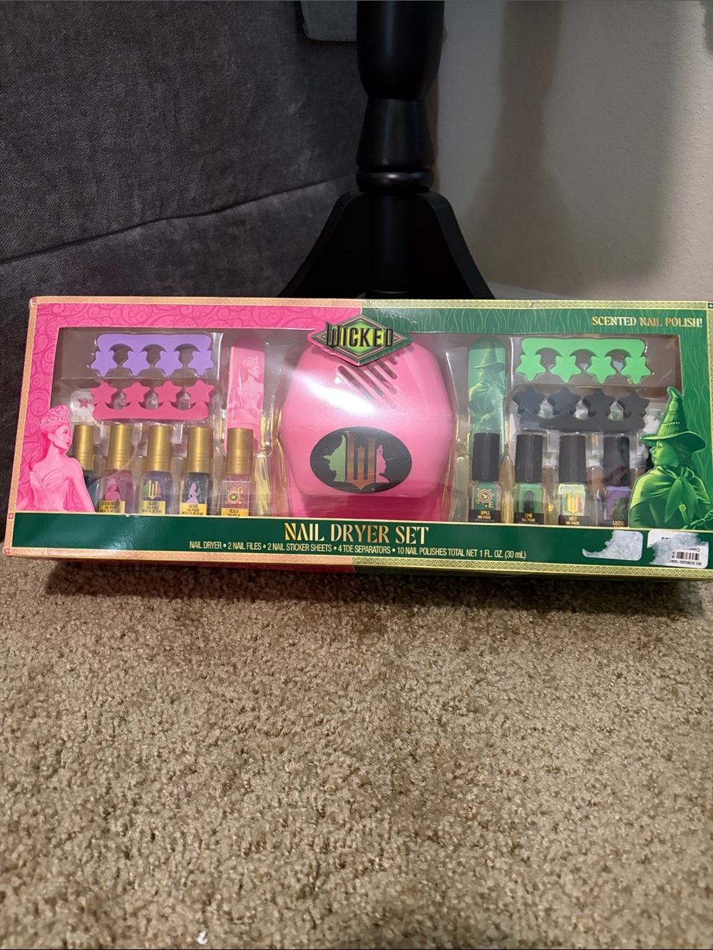 Wicked Licensed Kids Pink Nail Dryer & Polish Play Set